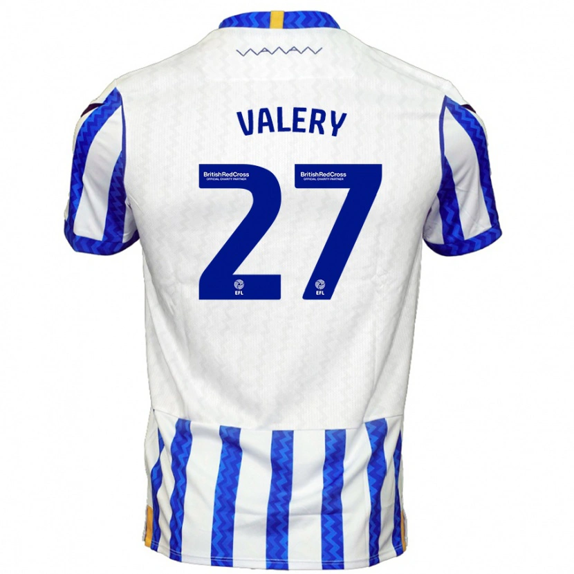 Danxen Hombre Camiseta Yan Valery #27 Azul Blanco 1ª Equipación 2024/25 La Camisa