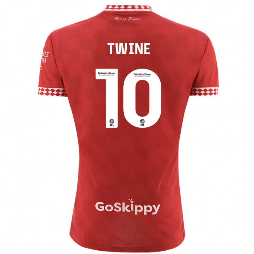 Danxen Hombre Camiseta Scott Twine #10 Rojo 1ª Equipación 2024/25 La Camisa