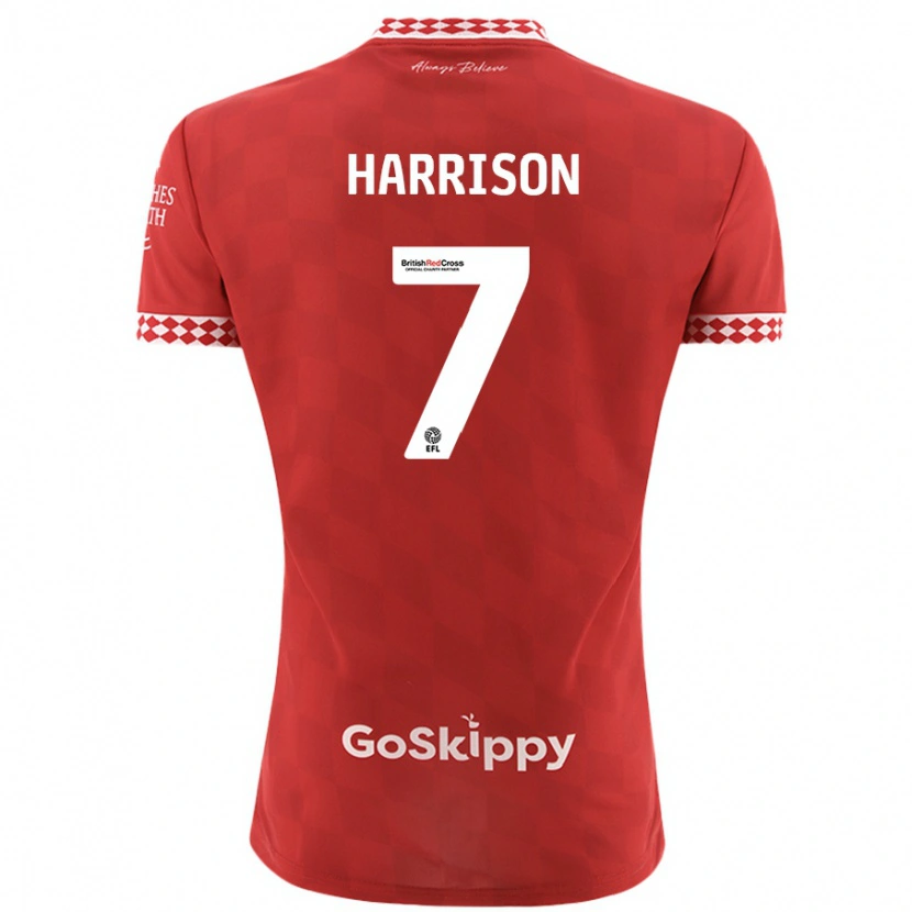 Danxen Hombre Camiseta Abi Harrison #7 Rojo 1ª Equipación 2024/25 La Camisa