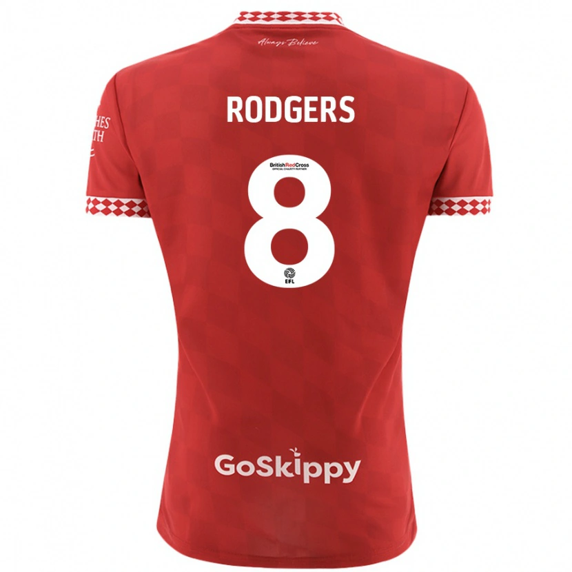 Danxen Hombre Camiseta Amy Rodgers #8 Rojo 1ª Equipación 2024/25 La Camisa