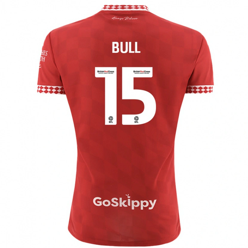 Danxen Hombre Camiseta Jasmine Bull #15 Rojo 1ª Equipación 2024/25 La Camisa