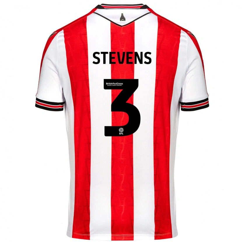 Danxen Hombre Camiseta Enda Stevens #3 Rojo Blanco 1ª Equipación 2024/25 La Camisa