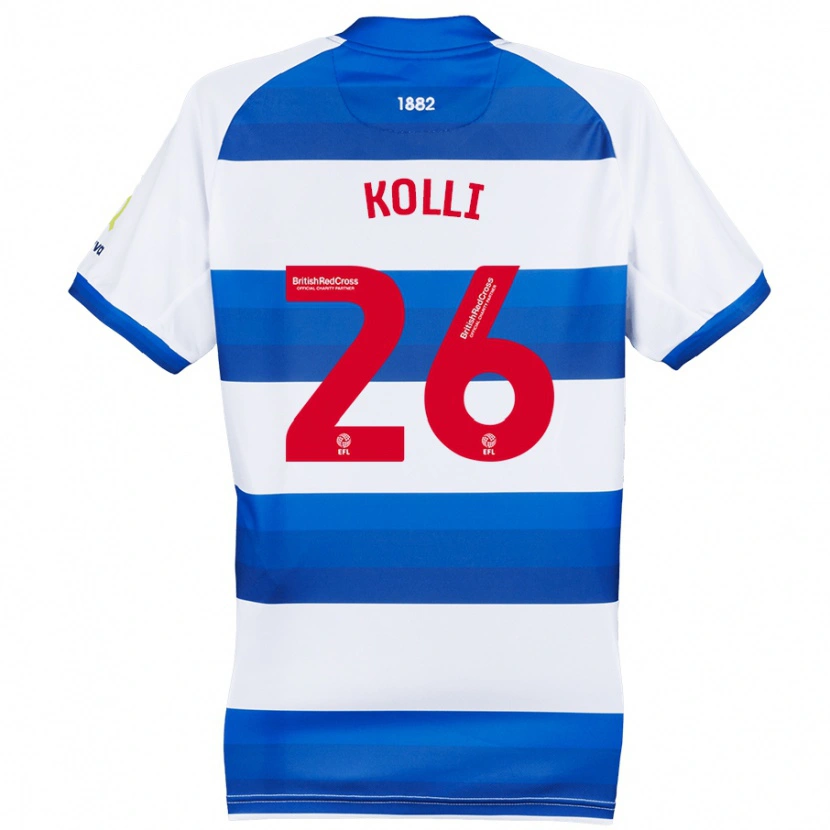 Danxen Hombre Camiseta Rayan Kolli #26 Blanco Azul 1ª Equipación 2024/25 La Camisa