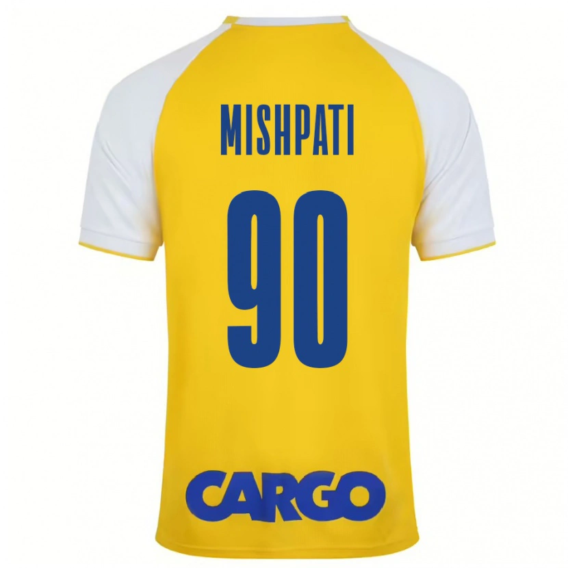 Danxen Hombre Camiseta Roi Mishpati #90 Amarillo Blanco 1ª Equipación 2024/25 La Camisa