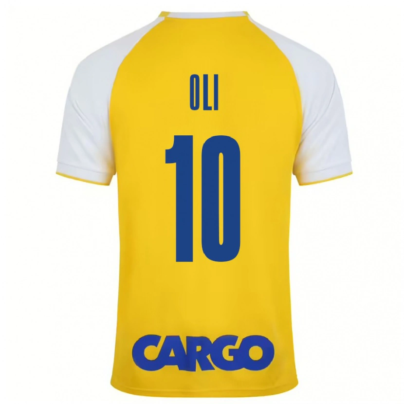 Danxen Hombre Camiseta Ido Oli #10 Amarillo Blanco 1ª Equipación 2024/25 La Camisa