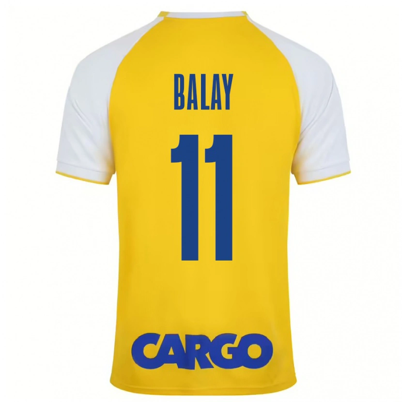 Danxen Hombre Camiseta Yehuda Balay #11 Amarillo Blanco 1ª Equipación 2024/25 La Camisa