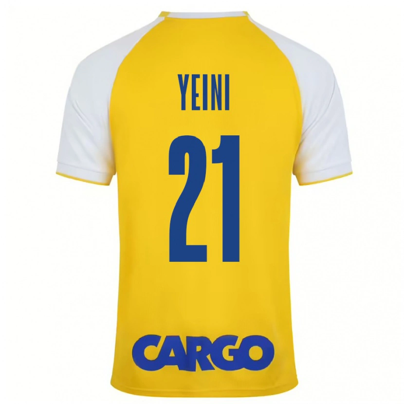 Danxen Hombre Camiseta Sheran Yeini #21 Amarillo Blanco 1ª Equipación 2024/25 La Camisa