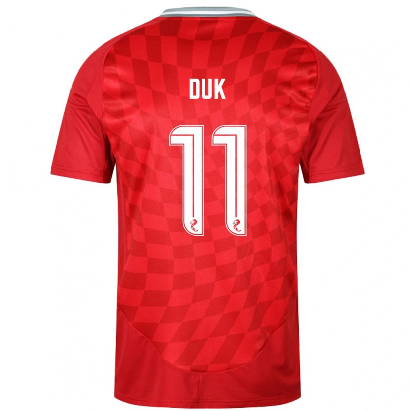 Danxen Hombre Camiseta Duk #11 Rojo 1ª Equipación 2024/25 La Camisa