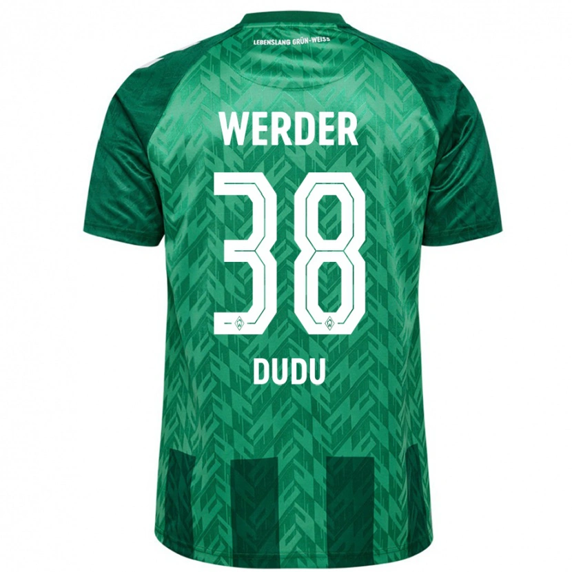 Danxen Hombre Camiseta Dudu #38 Verde 1ª Equipación 2024/25 La Camisa