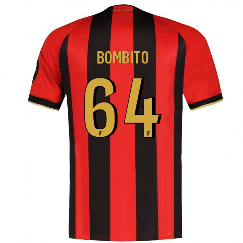 Danxen Hombre Camiseta Moïse Bombito #64 Rojo Negro 1ª Equipación 2024/25 La Camisa