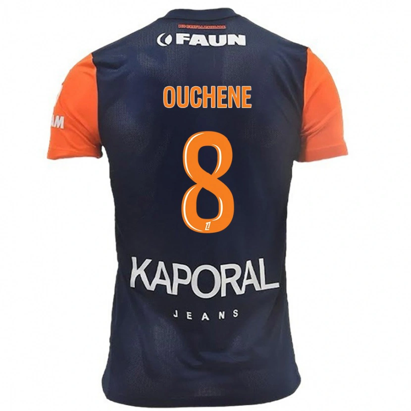 Danxen Hombre Camiseta Sonia Ouchène #8 Azul Marino Naranja 1ª Equipación 2024/25 La Camisa