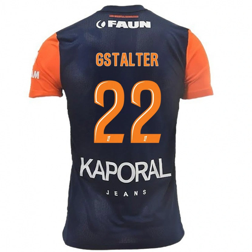 Danxen Hombre Camiseta Lola Gstalter #22 Azul Marino Naranja 1ª Equipación 2024/25 La Camisa