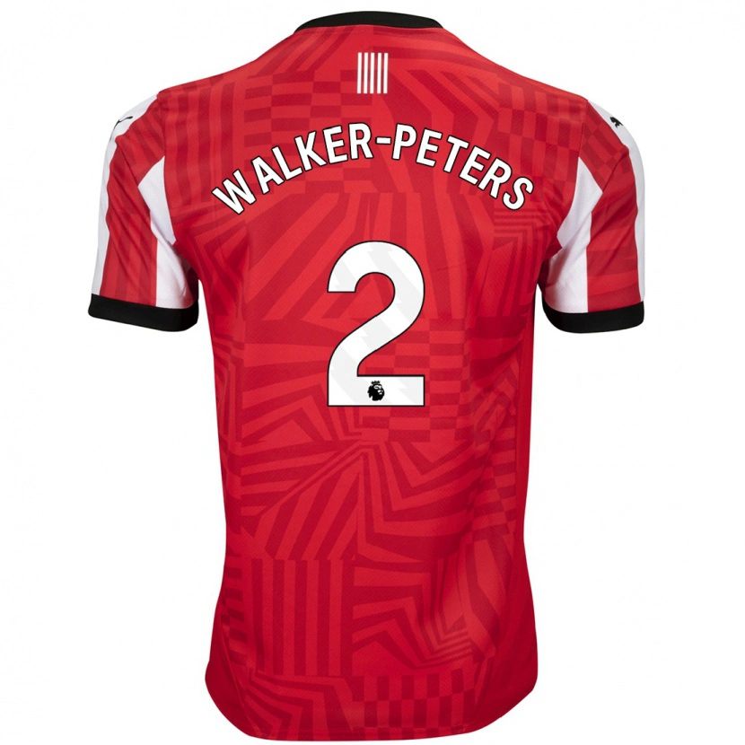 Danxen Hombre Camiseta Kyle Walker-Peters #2 Rojo Blanco 1ª Equipación 2024/25 La Camisa