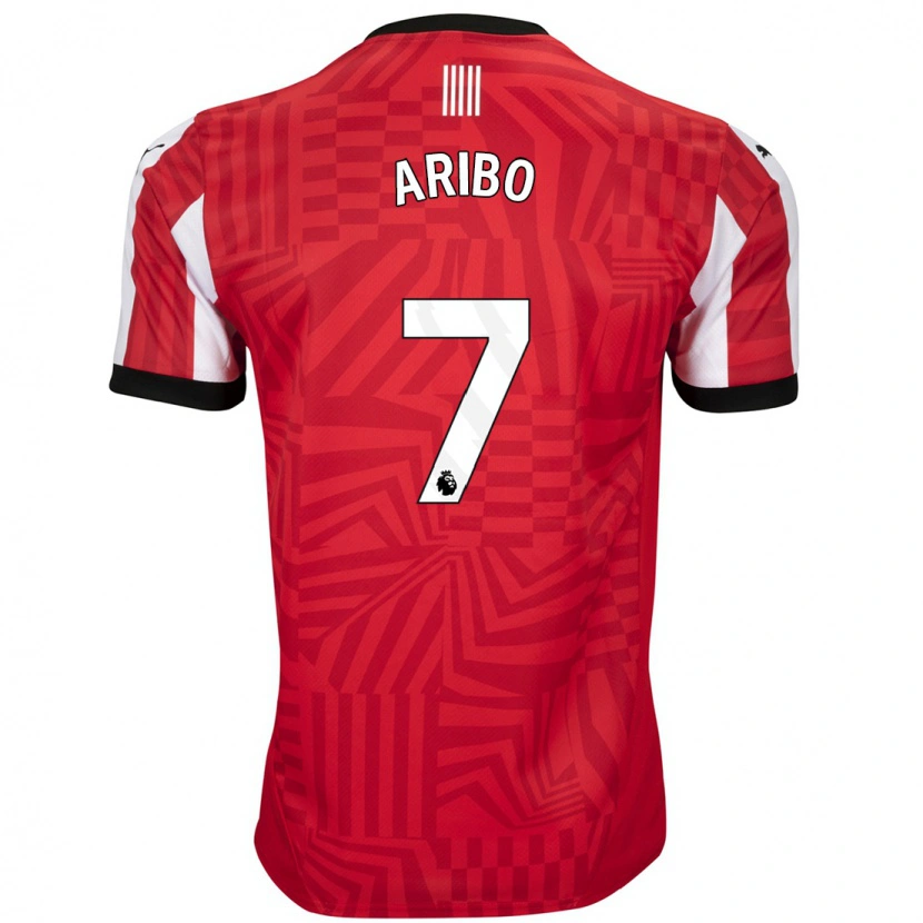 Danxen Hombre Camiseta Joe Aribo #7 Rojo Blanco 1ª Equipación 2024/25 La Camisa