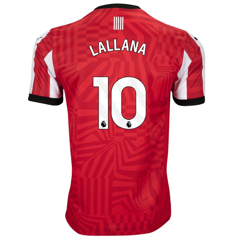 Danxen Hombre Camiseta Adam Lallana #10 Rojo Blanco 1ª Equipación 2024/25 La Camisa