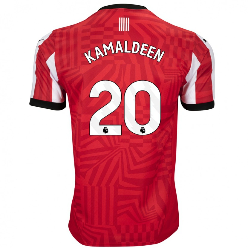 Danxen Hombre Camiseta Kamaldeen Sulemana #20 Rojo Blanco 1ª Equipación 2024/25 La Camisa