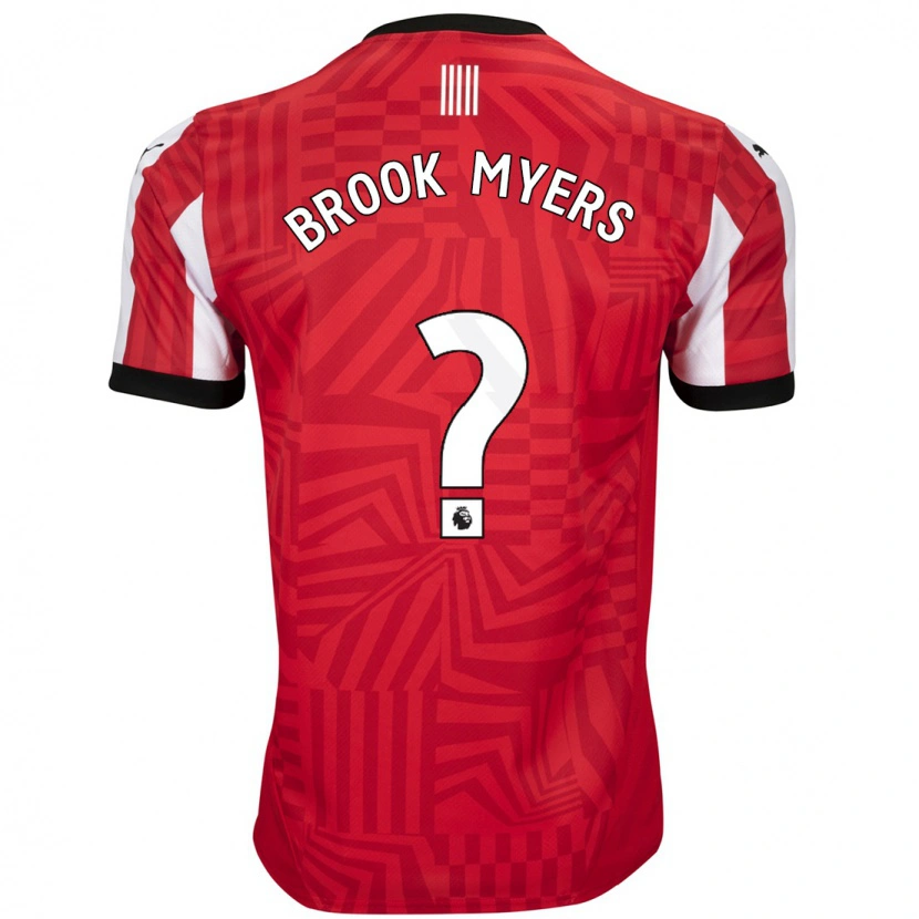 Danxen Hombre Camiseta Brook Myers #0 Rojo Blanco 1ª Equipación 2024/25 La Camisa