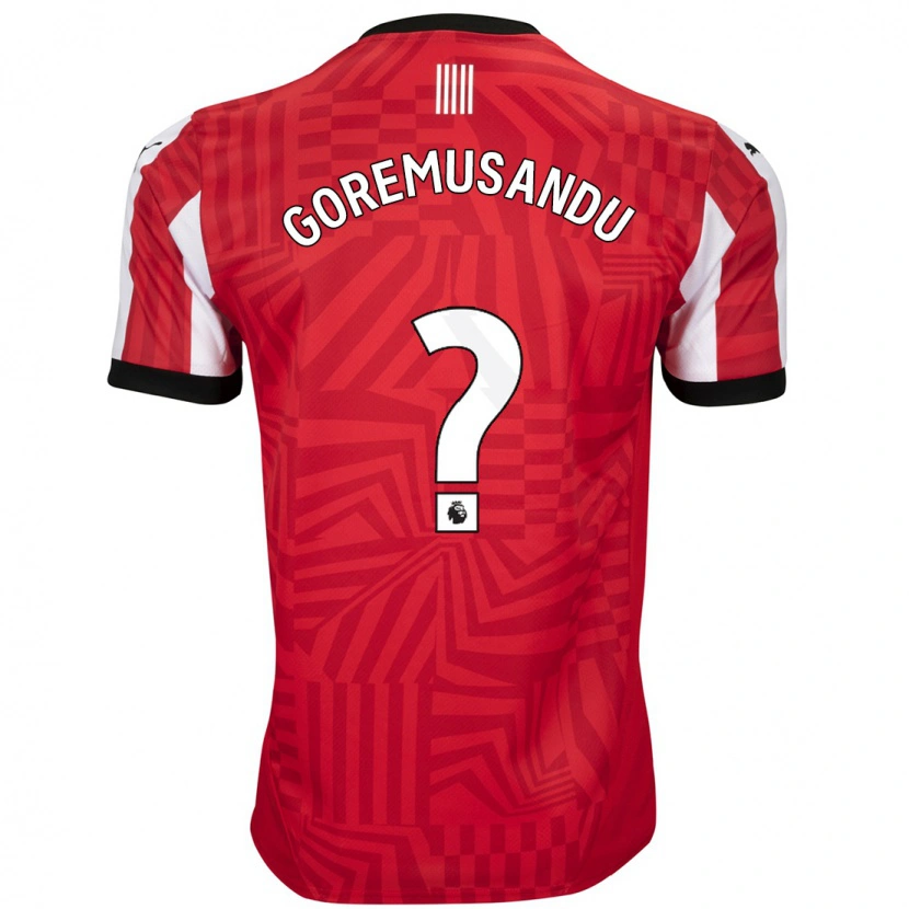 Danxen Hombre Camiseta Tino Goremusandu #0 Rojo Blanco 1ª Equipación 2024/25 La Camisa