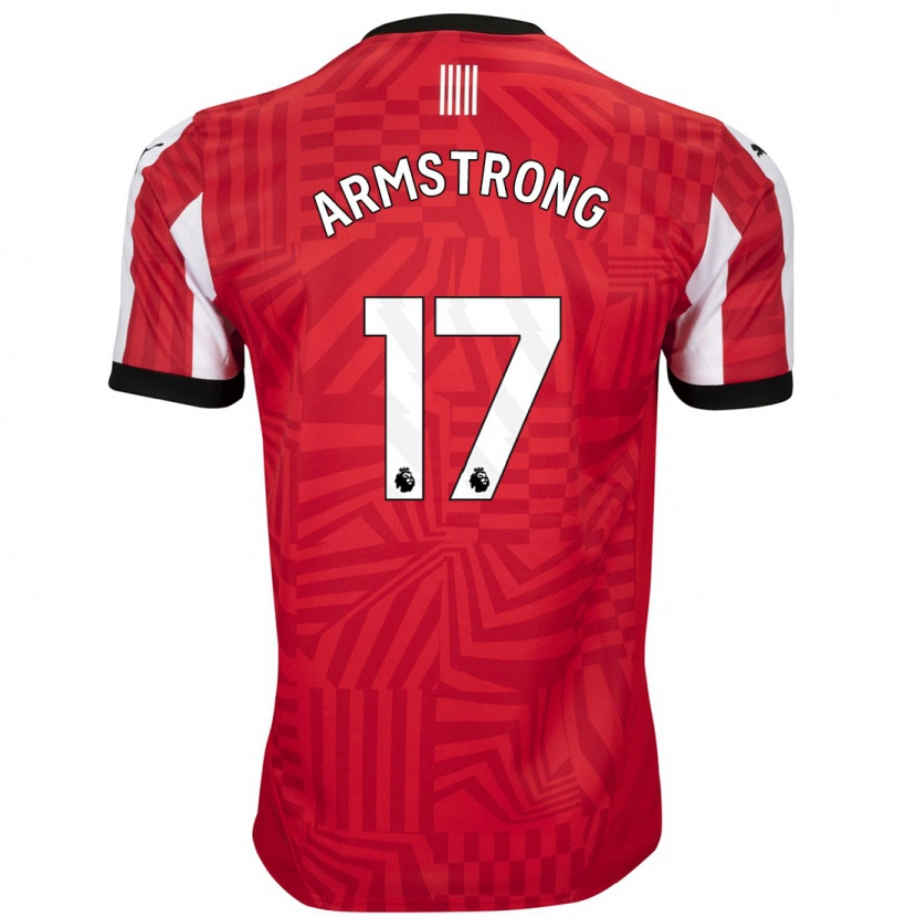 Danxen Hombre Camiseta Stuart Armstrong #17 Rojo Blanco 1ª Equipación 2024/25 La Camisa