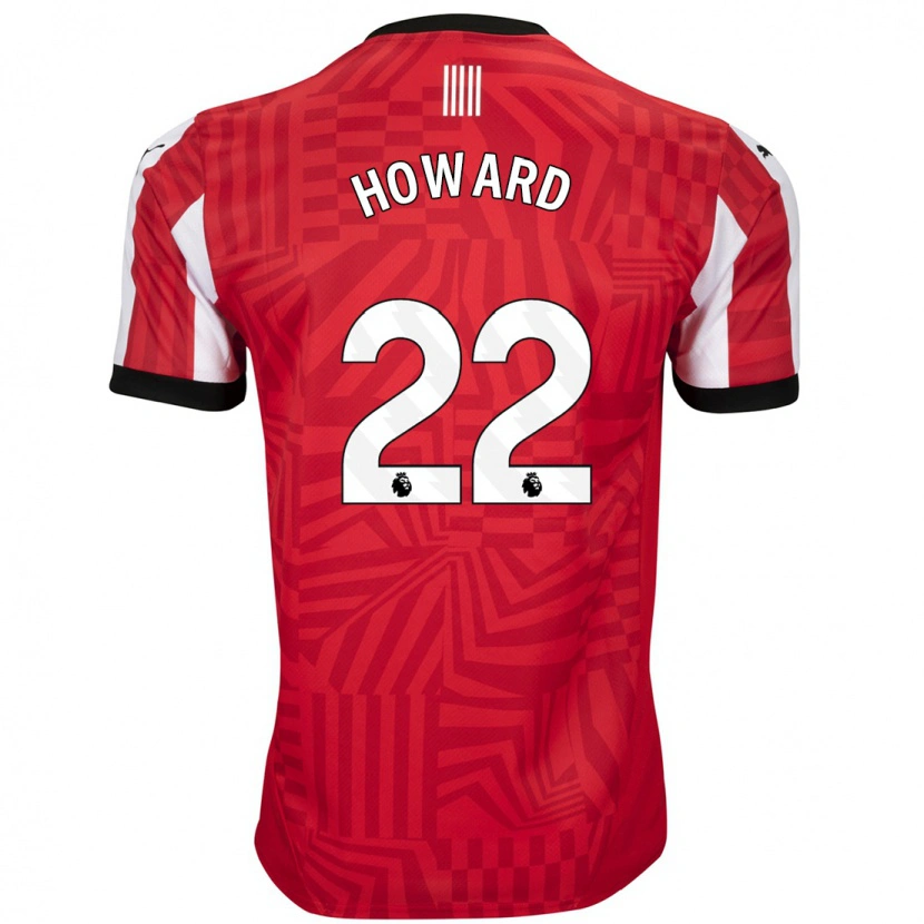 Danxen Hombre Camiseta Bethany-May Howard #22 Rojo Blanco 1ª Equipación 2024/25 La Camisa