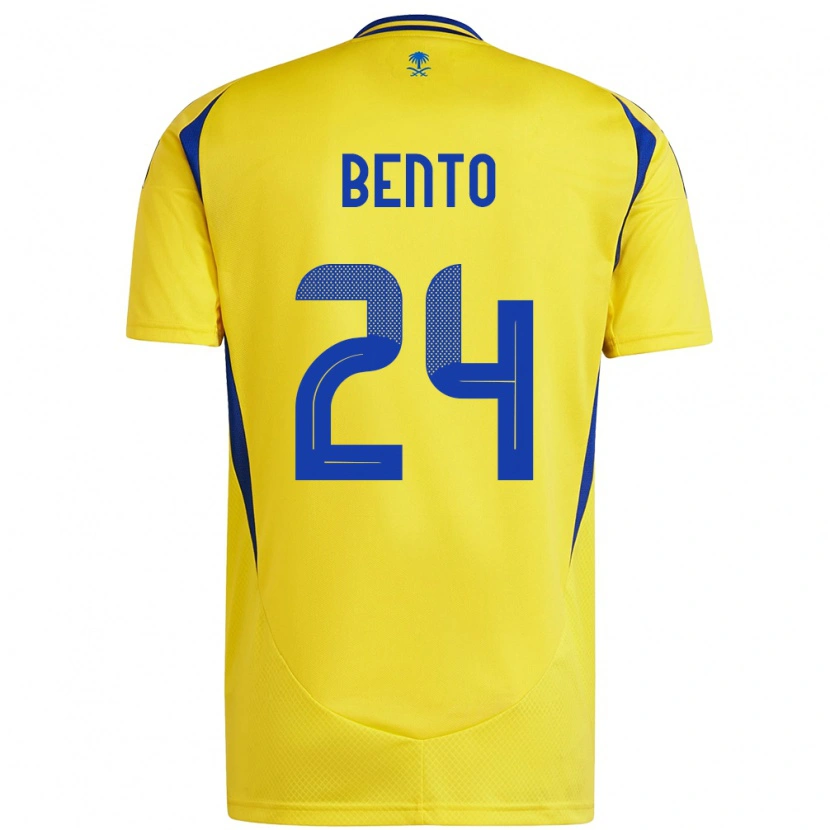 Danxen Hombre Camiseta Bento #24 Amarillo Azul 1ª Equipación 2024/25 La Camisa