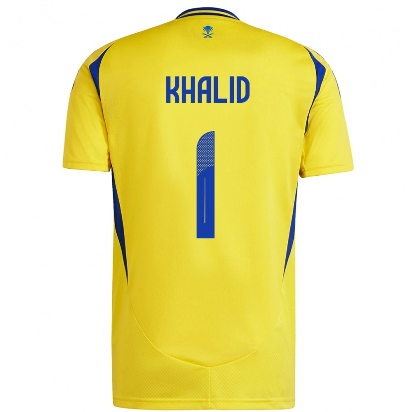 Danxen Hombre Camiseta Sara Khalid #1 Amarillo Azul 1ª Equipación 2024/25 La Camisa