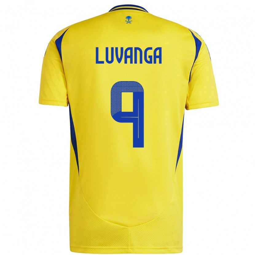 Danxen Hombre Camiseta Clara Luvanga #9 Amarillo Azul 1ª Equipación 2024/25 La Camisa