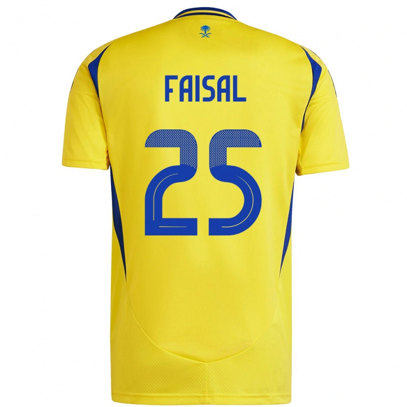 Danxen Hombre Camiseta Samira Faisal #25 Amarillo Azul 1ª Equipación 2024/25 La Camisa