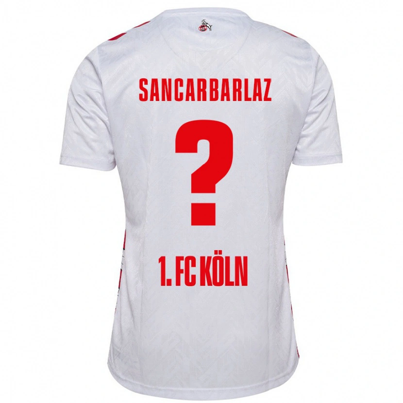 Danxen Hombre Camiseta Keyhan Sancarbarlaz #0 Blanco Rojo 1ª Equipación 2024/25 La Camisa