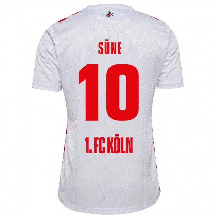 Danxen Hombre Camiseta Arda Süne #10 Blanco Rojo 1ª Equipación 2024/25 La Camisa