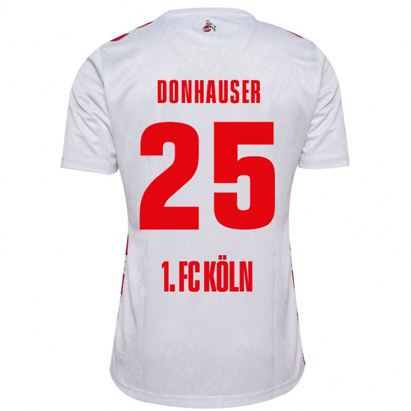 Danxen Hombre Camiseta Laura Donhauser #25 Blanco Rojo 1ª Equipación 2024/25 La Camisa