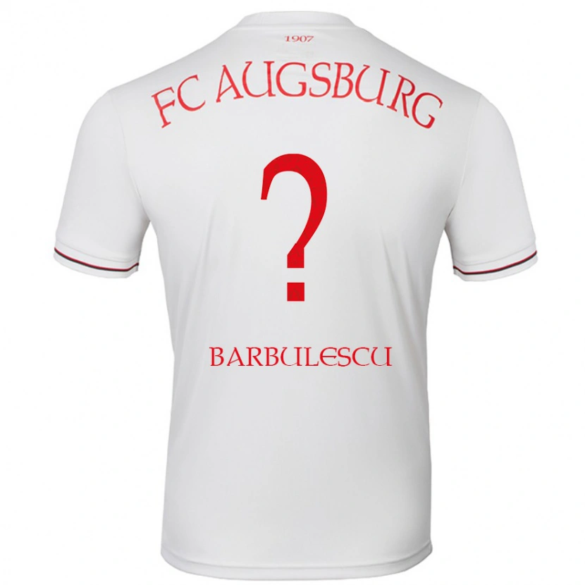 Danxen Hombre Camiseta Luca Bărbulescu #0 Blanco 1ª Equipación 2024/25 La Camisa