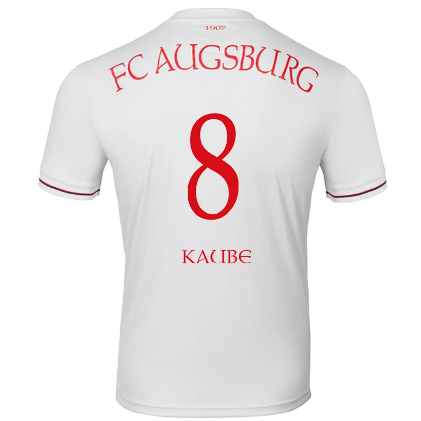 Danxen Hombre Camiseta Moritz Kaube #8 Blanco 1ª Equipación 2024/25 La Camisa