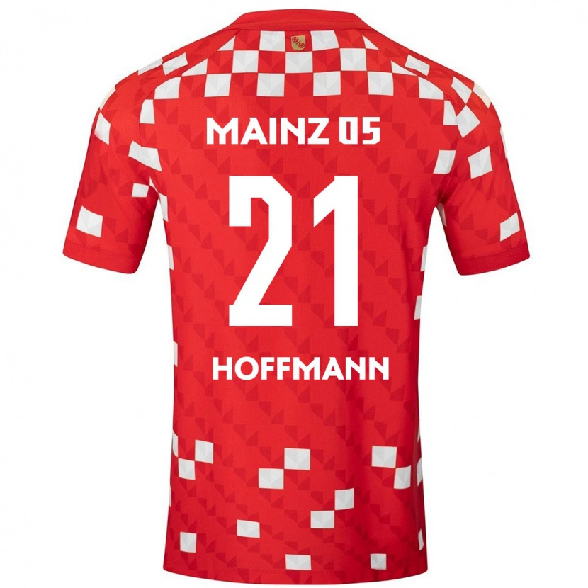 Danxen Hombre Camiseta Leon Hoffmann #21 Blanco Rojo 1ª Equipación 2024/25 La Camisa