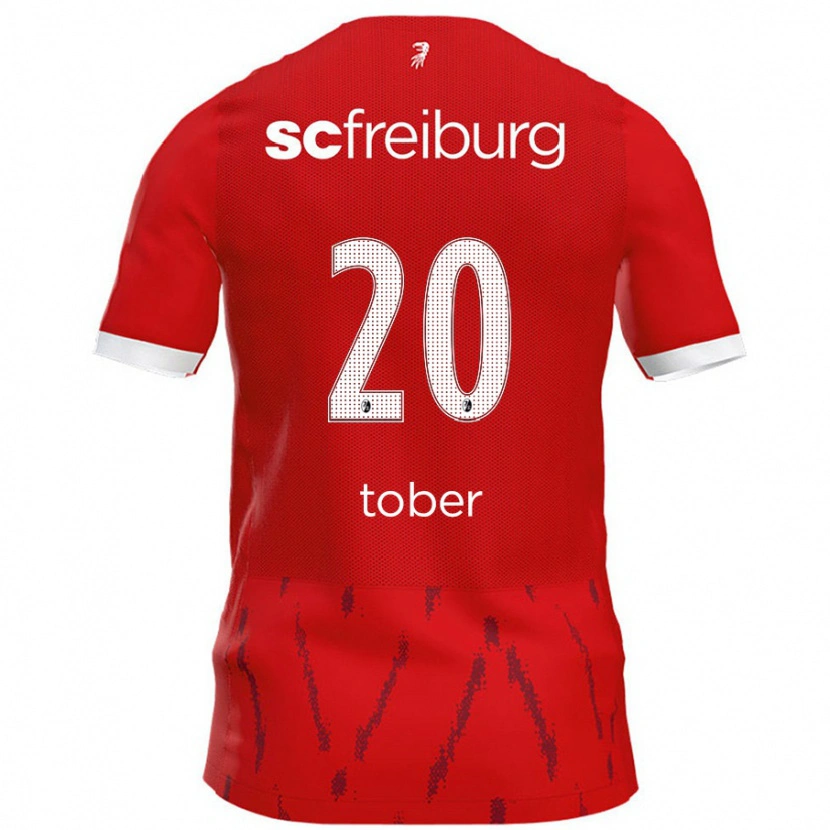 Danxen Hombre Camiseta Louis Tober #20 Rojo 1ª Equipación 2024/25 La Camisa