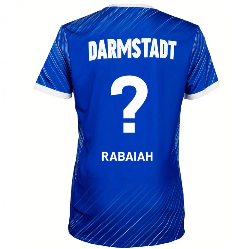 Danxen Hombre Camiseta Ali Rabaiah #0 Azul Blanco 1ª Equipación 2024/25 La Camisa