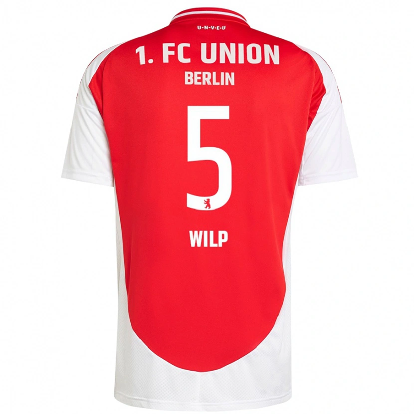 Danxen Hombre Camiseta Bennett Wilp #5 Rojo Blanco 1ª Equipación 2024/25 La Camisa