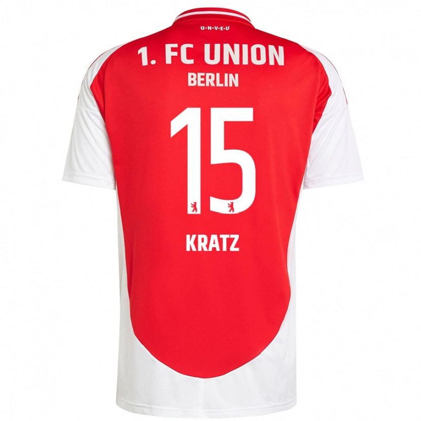 Danxen Hombre Camiseta Hannah Kratz #15 Rojo Blanco 1ª Equipación 2024/25 La Camisa