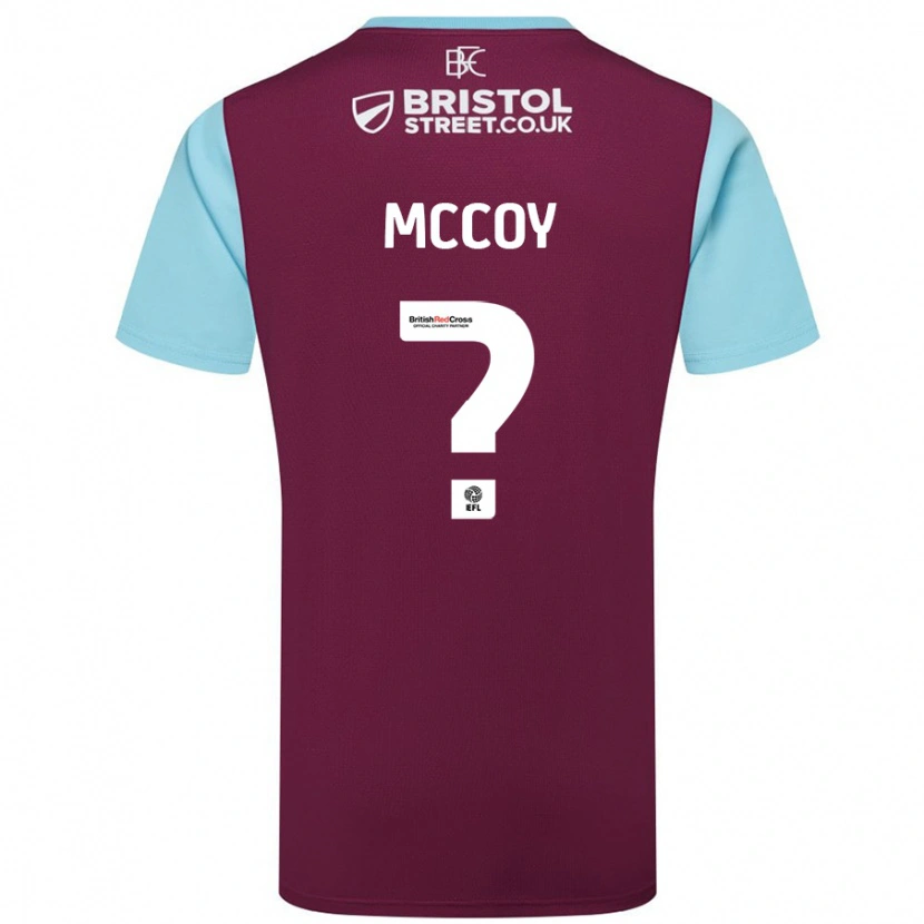 Danxen Hombre Camiseta Adam Mccoy #0 Borgoña Azul Cielo 1ª Equipación 2024/25 La Camisa