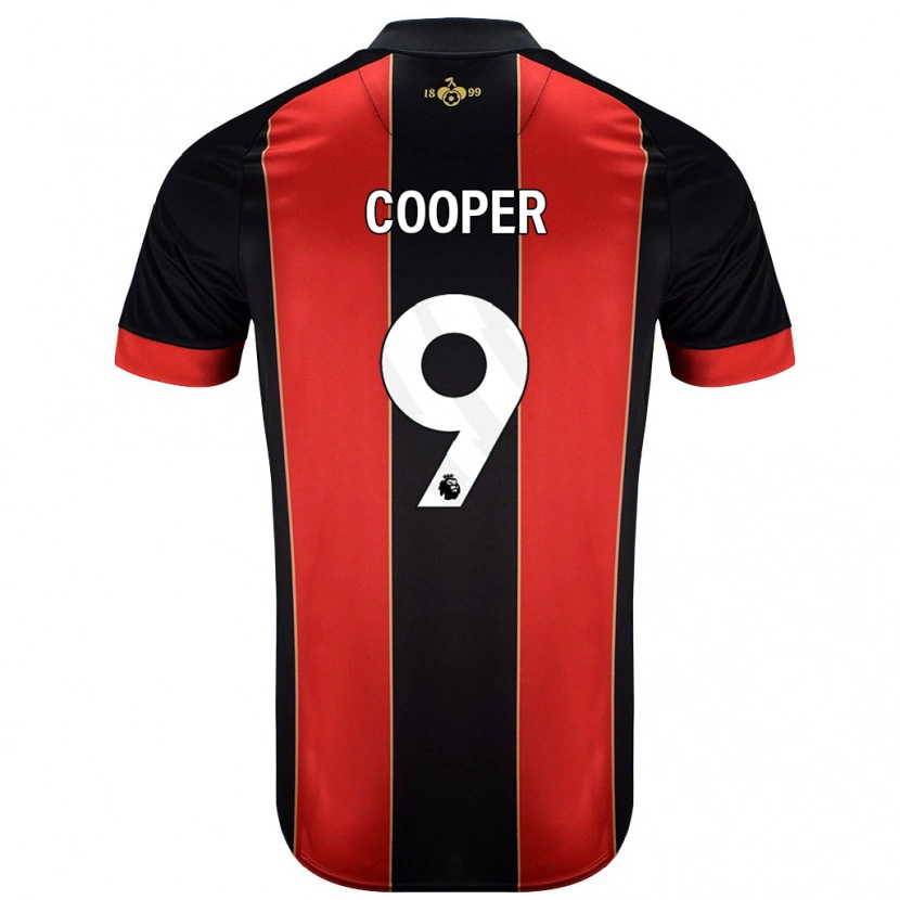 Danxen Hombre Camiseta Lucy Cooper #9 Rojo Negro 1ª Equipación 2024/25 La Camisa