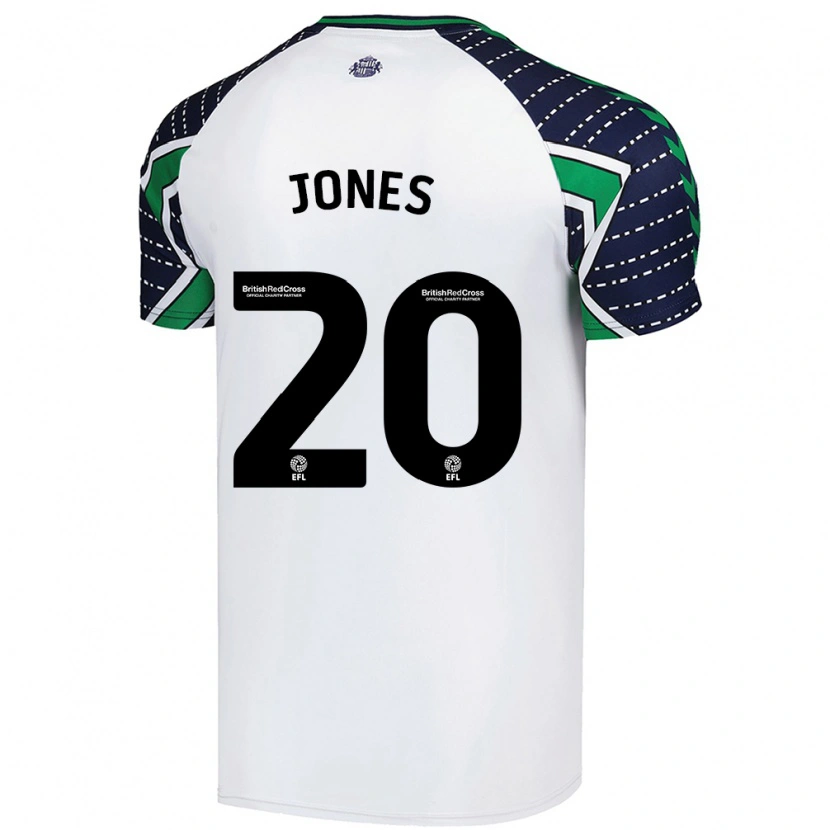 Danxen Hombre Camiseta Ellen Jones #20 Blanco 2ª Equipación 2024/25 La Camisa