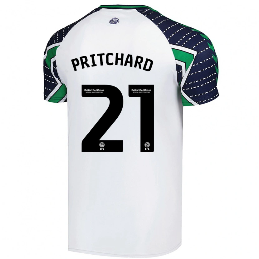 Danxen Hombre Camiseta Alex Pritchard #21 Blanco 2ª Equipación 2024/25 La Camisa