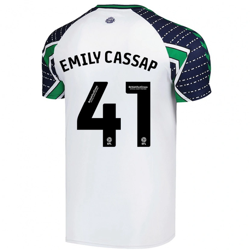 Danxen Hombre Camiseta Emily Cassap #41 Blanco 2ª Equipación 2024/25 La Camisa