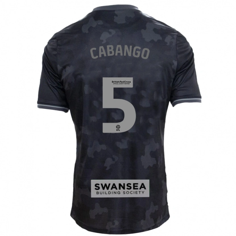 Danxen Hombre Camiseta Ben Cabango #5 Negro 2ª Equipación 2024/25 La Camisa