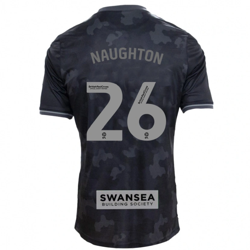 Danxen Hombre Camiseta Kyle Naughton #26 Negro 2ª Equipación 2024/25 La Camisa