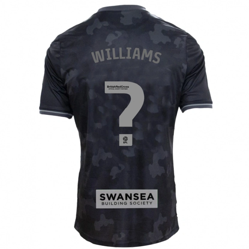 Danxen Hombre Camiseta Osian Williams #0 Negro 2ª Equipación 2024/25 La Camisa