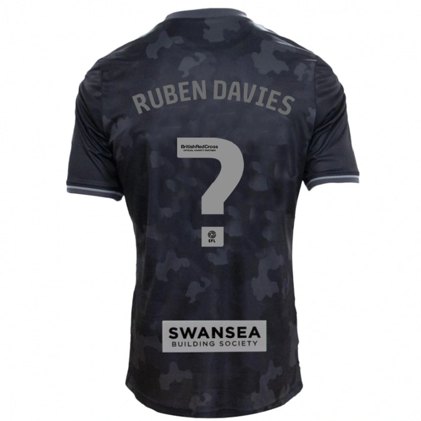 Danxen Hombre Camiseta Ruben Davies #0 Negro 2ª Equipación 2024/25 La Camisa