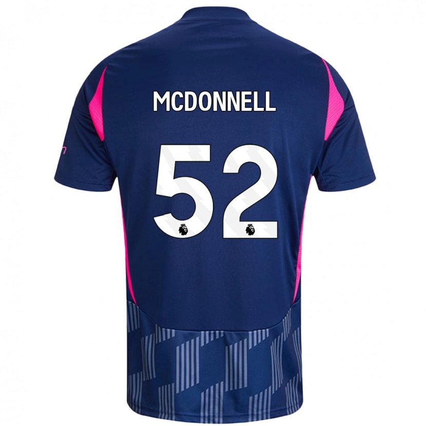 Danxen Hombre Camiseta Jamie Mcdonnell #52 Azul Real Rosa 2ª Equipación 2024/25 La Camisa