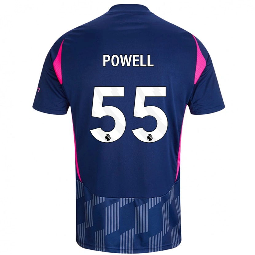 Danxen Hombre Camiseta Josh Powell #55 Azul Real Rosa 2ª Equipación 2024/25 La Camisa