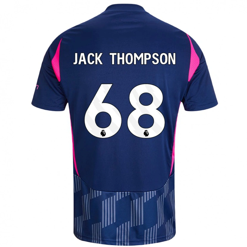 Danxen Hombre Camiseta Jack Thompson #68 Azul Real Rosa 2ª Equipación 2024/25 La Camisa